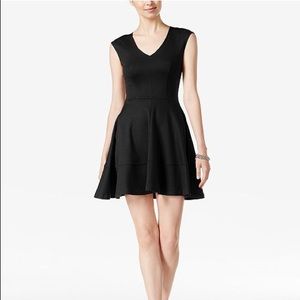 Green fit n flare dress